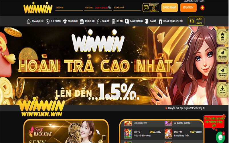 Tổng hợp các thể loại game cá cược trực tuyến tại Winwin